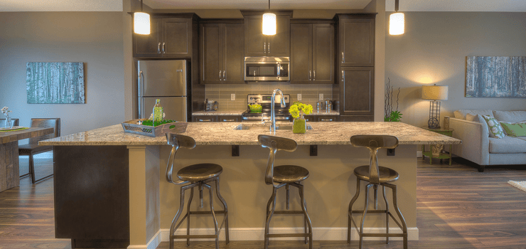 The Pros and Cons of an Open Concept Floor Plan Sage Kitchen image
