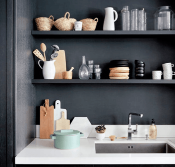 Using Open Shelving to Transform Your Home Design Shelf Image