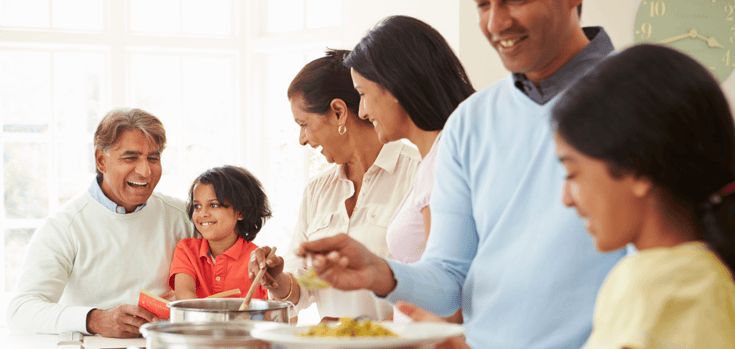  Things to Think About When Buying a Home With Extended Family Dinner Featured Image